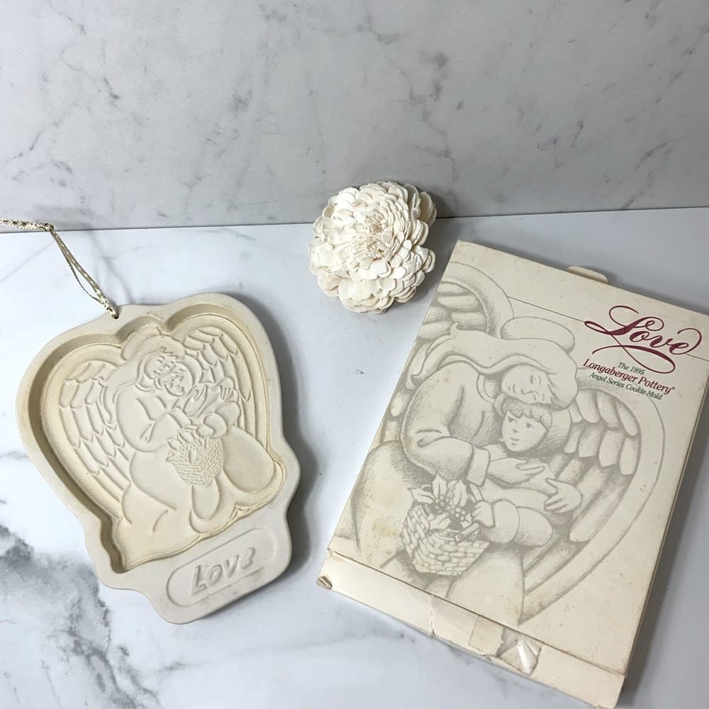 Longaberger Angel series 1995 “Love” cookie mold